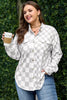 Khaki Checkered Buttoned Down Casual Western Jacket