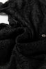 Black Sheer Lace Long Sleeve Slim Henley Top