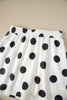 White Polka Dot Short Sleeve Top Casual Skort 2pcs Outfit