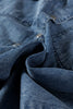 Blue Beau Chest Pocket Raw Hem Denim Loose Shirt Dress