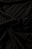 Black Ribbed Open Front Knitted Top with Pockets