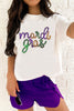 Wisteria Sequin mardi gras Graphic T Shirt