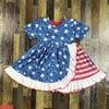 RED WHITE BLUE STAR DRESS