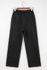 Black Fleece Lined Leopard Drawstring Elastic Waist Solid Pants