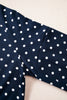 Brown Polka Dot Drawstring Wide Leg Long Sleeve Top Pant Set
