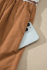 Chestnut Striped Colorblock Patchwork Sleeveless Casual Long Dress