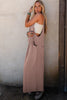 Philippine Gray Corded Adjustable Straps Wide Leg Loose Overall