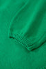 Bright Green Festive Bow Backless Bubble Sleeve Sweater