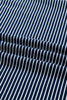 Blue Stripe Drop Shoulder Round Neck Long Sleeve Tee and Buttoned Shorts 2pcs Lounge Set