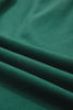 Evergreen Contrast Trim Zip Collar Long Sleeve Ruffle Hem Mini Dress