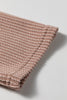Gold Flame Ribbed Colorblock Hooded Pullover Long Sleeve Top