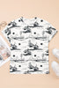 Chestnut Desert Sand Print Short Sleeve Knit Top