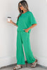 Sky Blue Drop Shoulder Boxy Tee and Barrel Pants Set