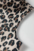 Brown Leopard Open Front Jacket Vest