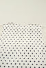 Apricot Plus Size Polka Dot Print Lace Trim V Neck Sleeveless Top