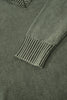 Black Mineral Wash V Neck Knit Exposed Seam Drop Shoulder Loose Sweater