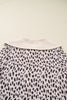 Khaki Leopard Print Zip up Collar Patchwork Shift Mini Dress