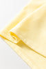 Yellow Cream Eyelet Embroidered Lace Splicing Sleeve Loose T Shirt Dress
