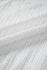 White Solid Color Textured Drop Shoulder Long Sleeve Peplum Top