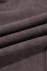 Coffee Mineral Wash Elastic Waistband Plus Size Barrel Pants