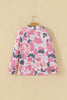Sky Blue Camouflage Western Style Pullover Sweatshirt