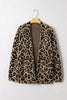 Brown Leopard Open Casual Cardigan