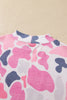 Sky Blue Camouflage Western Style Pullover Sweatshirt