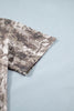 Khaki Plus Size Woodland Camouflage Print T Shirt