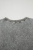 Light Grey Western Steer Head Tie Dye Print Crew Neck T Shirt
