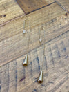 Gold Dangle Design Earrings