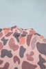 Sky Blue Camouflage Western Style Pullover Sweatshirt
