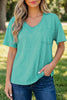 Mint Green Cotton Mineral Wash T Shirt