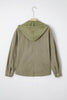 Laurel Green 2 in 1 Thermal Knit Textured Hooded Jacket