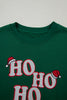Evergreen Embroidered Letter Graphic Christmas Fashion Sweatshirt