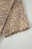 Khaki Leopard Retro Studded Star Patch Loose Tee