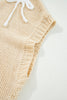 Parchment Bowknot Applique Cap Sleeve Sweater