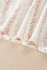 Pink Floral Print Long Sleeve Button Front Shirt Pajama Pant Set