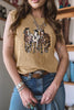 Parchment Sequin Horse Graphic Lightweight Knitted Sweater Vest