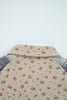Ashleigh Blue Boho Floral Plaid Patchwork Distressed Detail Ruffled Sleeve Waffle Knit Shacket