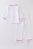 Premium White pocket boy pajamas set