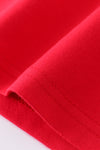 Red valentine's day dog heart applique unisex top