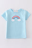 Premium blue rainbow boy top