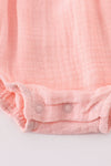 Premium Pink muslin ruffle bubble