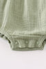 Premium Sage muslin ruffle bubble