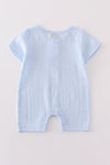 Premium Sky muslin stripe boy romper