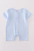 Premium Sky muslin stripe boy romper