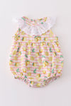 Premium Pink muslin stripe lemon bubble