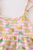 Premium Pink muslin stripe lemon baby set