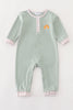 Premium Green turkey embroidery boy romper