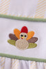 Premium Green turkey embroidery plaid girl set